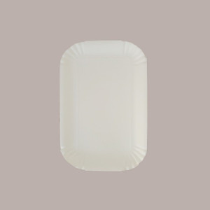 60 Pz Vassoio Cartone Alimentare Bianco Brio Eco Nr 10 Rettangolare 38x52cm