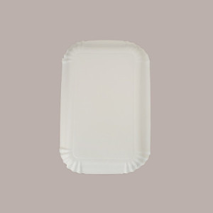 400 Pz Vassoio Cartone Alimentare Bianco Brio Eco Nr 1 Rettangolare 13x19cm [8c8363cb]