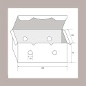 50 Pz Porta Crocchette Fritti Carta Avana Bio Compost Grande XL 200x120H70mm [c8256c50]