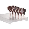 1 Pz Espositore Vetrina Orizzontale per Ghiaccioli Stecchi Gelato 24 Fori 36x25H5cm [5a30dff2]