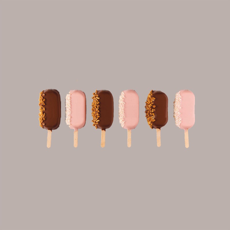 1 Pz Espositore Vetrina Orizzontale per Ghiaccioli Stecchi Gelato 24 Fori 36x25H5cm [67a0a6ab]