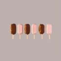1 Pz Espositore Vetrina Orizzontale per Ghiaccioli Stecchi Gelato 24 Fori 36x25H5cm [67a0a6ab]
