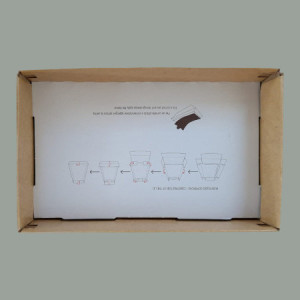 50 Pz Termoscatola Vaschetta per Gelato Completamente in Carta Papergel 750gr [367466b6]