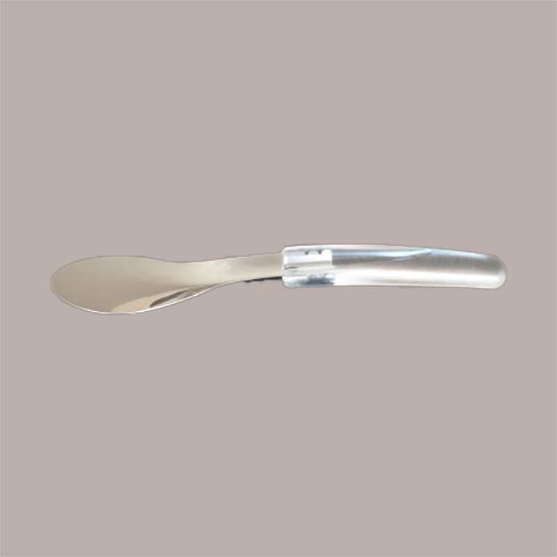 Spatola Acciaio con Manico Policarbonato Trasparente Ideale per Gelato 26cm [a0737c74]