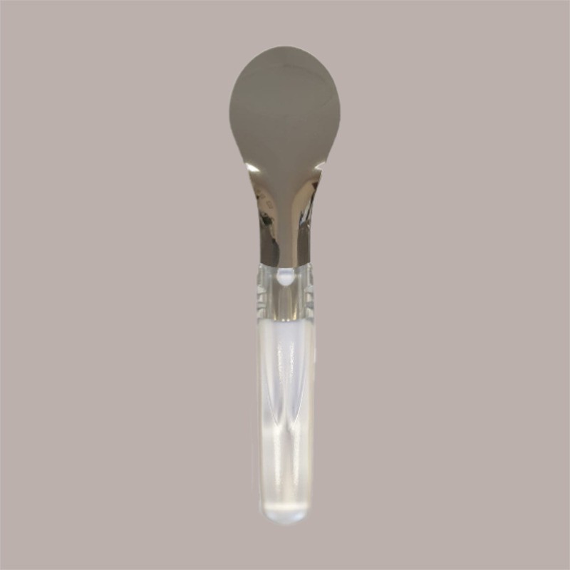 Spatola Acciaio con Manico Policarbonato Trasparente Ideale per Gelato 26cm [c320c18d]