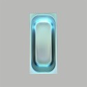 Bacinella Vaschetta Acciaio Inox Gastronomica Ideale per Gelato 360x165x120mm [6ac0b6c8]