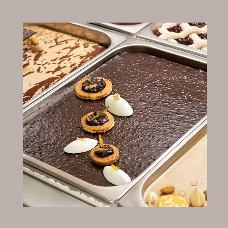 Bacinella Vaschetta Acciaio Inox Gastronomica Ideale per Gelato 360x165x120mm [04fb34c1]