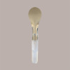 Spatola in Acciaio con Manico Ergonomico Trasparente Satinato Ideale per Gelato 26cm [850ec3ee]