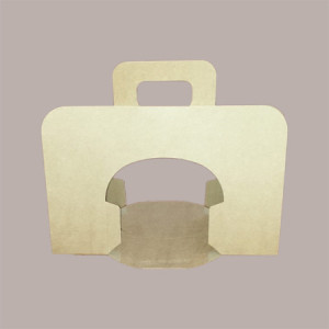 20 Pz Scatola Astuccio in Cartoncino Marrone Strip per Colomba Panettone da 750g 265x190H215mm [ab636c40]