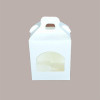 20 Pz Scatola Astuccio Porta 1 Vasetto Salse Creme in Cartoncino Seta Bianco 90x90H100mm [2b098fd1]