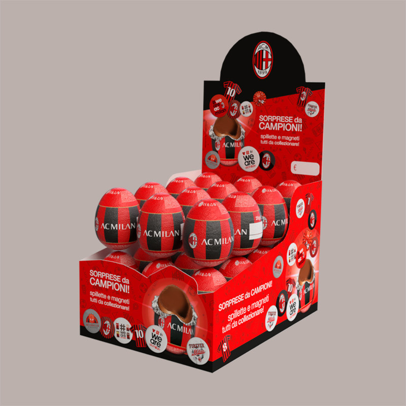 Milan Ovetto Cioccolato al Latte 20 gr con sorprese Dolfin Espositore da 24 pezzi [7eb1916e]