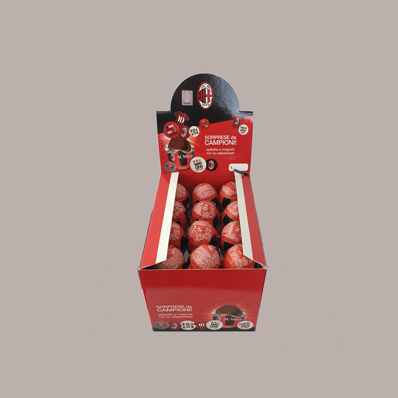 Milan Ovetto Cioccolato al Latte 20 gr con sorprese Dolfin Espositore da 24 pezzi [10150fef]
