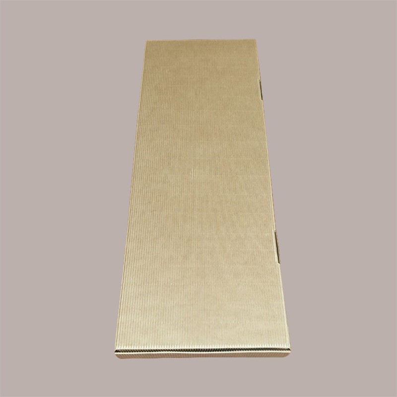 10 Pz Scatola Cartoncino Liscio Avana Porta Salmone Trancio 700x250H40mm [2272ae2c]