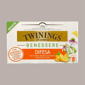 18 Filtri Tisana Infuso Benessere Difesa con Vitamina C Twinings