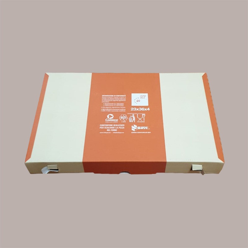 25 Pz Scatola Carta per Asporto Pizza Pinsa Romana 23x36H4cm [8a88d250]