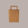 50 Pz Borsa Shoppers Carta Avana Eco 100 gr Manico Pattina 22+10x30cm [6553551f]