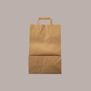 50 Pz Borsa Shoppers Carta Avana Eco 110 gr Manico Pattina 45+15x49cm [5433f98c]