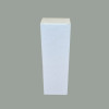 10 Pz Scatola per Confezione Regalo Porta 1 Bottiglia Olio Vino Bordolese Carta Bianco Effetto Pelle 90x90H340mm [16e59799]