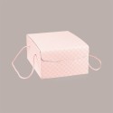 5 Pz Scatola per Confezioni Regalo Porta Colomba di Pasqua 500g in Carta Rosa Segreto con Cordini 210x270H120mm [8c8783af]