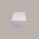 5 Pz Scatola per Confezioni Regalo Porta Colomba di Pasqua 500g in Carta Rosa Segreto con Cordini 210x270H120mm [2bc0bef0]