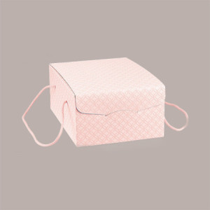 5 Pz Scatola per Confezioni Regalo Porta Colomba di Pasqua 750g in Carta Rosa Segreto con Cordini 225x295H130mm [6fdb0cef]
