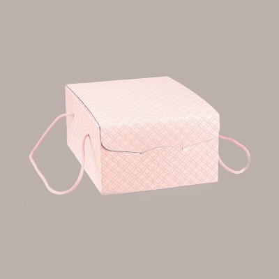 5 Pz Scatola per Confezioni Regalo Porta Colomba di Pasqua1000g in Carta Rosa Segreto con Cordini 235x335H140mm [f28d42f5]