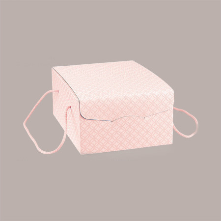 5 Pz Scatola per Confezioni Regalo Porta Colomba di Pasqua1000g in Carta Rosa Segreto con Cordini 235x335H140mm [f28d42f5]