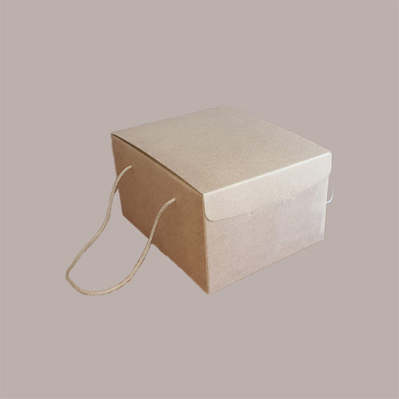 Grande scatola da regalo in cartone, beige