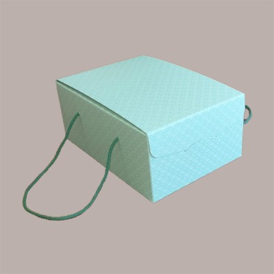 5 Pz Scatola per Confezioni Regalo Porta Colomba di Pasqua 500g in Carta Verde Segreto con Cordini 210x270H120mm [89ace14a]