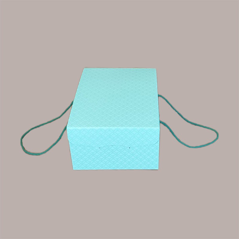 5 Pz Scatola per Confezioni Regalo Porta Colomba di Pasqua 500g in Carta Verde Segreto con Cordini 210x270H120mm [508aa247]
