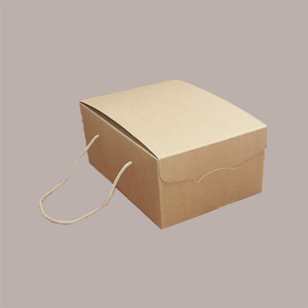 5 Pz Scatola per Confezioni Regalo Porta Colomba di Pasqua 500g in Carta Avana Segreto con Cordini 210x270H120mm [951e834d]