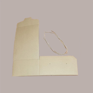 5 Pz Scatola per Confezioni Regalo Porta Colomba di Pasqua 500g in Carta Avana Segreto con Cordini 210x270H120mm [904ec453]