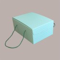 5 Pz Scatola per Confezioni Regalo Porta Colomba di Pasqua 750g in Carta Verde Segreto con Cordini 225x295H130mm [d46f175b]