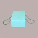 5 Pz Scatola per Confezioni Regalo Porta Colomba di Pasqua 750g in Carta Verde Segreto con Cordini 225x295H130mm [ba549552]