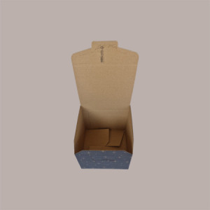 5 Pz Scatola per Confezioni Regalo Porta Panettone Basso Segreto in Carta Nero Grafica Stelle Oro 245x245H180mm [13cd3073]