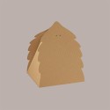 5 Pz Scatola per Confezione Regalo Porta Panettone Pandoro in Cartoncino Onda Avana a Forma di Albero 345x300H335mm [61d19776]