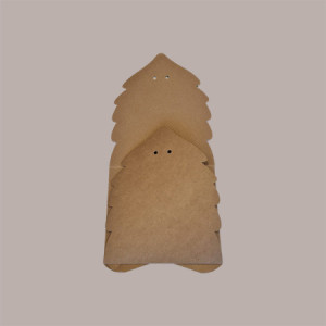 5 Pz Scatola per Confezione Regalo Porta Panettone Pandoro in Cartoncino Onda Avana a Forma di Albero 345x300H335mm [0fea157f]