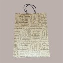 20 Pz Shopper Carta Marrone Words Manico Cordino 190x90H250 [750821ba]
