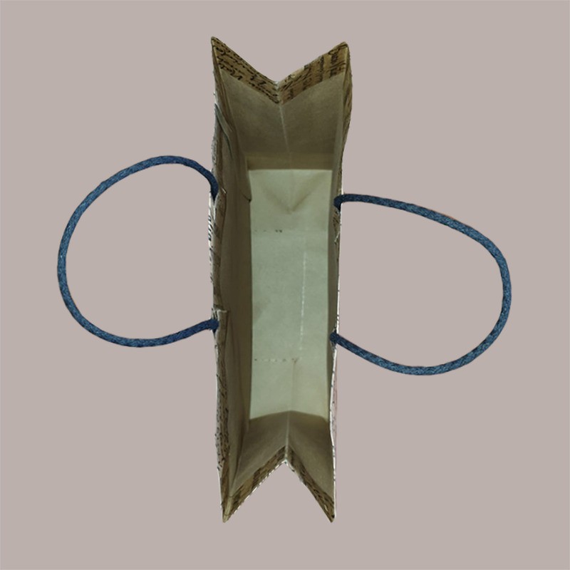 20 Pz Shopper Carta Marrone Words Manico Cordino 190x90H250 [705866a4]