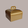 10 Pz Scatola per Confezione Regalo Porta Panettone Basso in Carta Grafica Skin Oro 245x245H130mm [125c2c97]