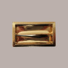 10 Scatola Porta Cioccolatini Carta Oro Effetto Pelle 75x145H35mm [9cd60245]
