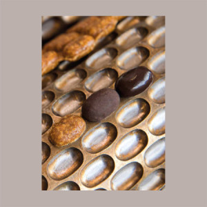 Scatola Porta Cioccolatini Dolce Cornice in Carta Avana Ecolife + Inserto Oro  17x27H3cm - 5 pezzi - [56a475ed]