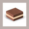 Scatola Porta Cioccolatini Dolce Cornice in Carta Avana Ecolife + Inserto Oro 9x27H3cm - 10 pezzi - [1000b11c]