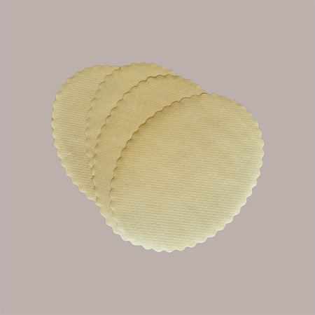 500 Pezzi Sottofritti Ovali Carta Paglia Goffrati Antigrasso 15x22 cm [56974354]