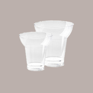 Bicchiere Svasato in PS Trasparente ideale per Yogurt Dessert GO-YO 100cc - 50 pezzi - [9138dbda]