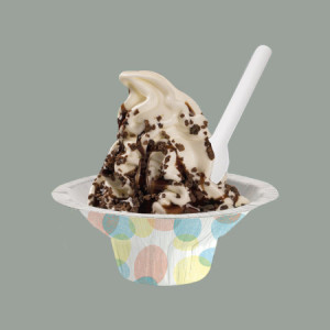 Coppetta Yogurt Gelato in Carta Riciclabile Grafica Pois Go-Yo 100cc - 50 pezzi - [58401c0a]