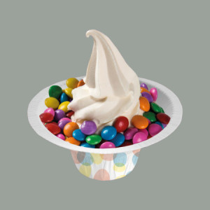 Coppetta Yogurt Gelato in Carta Riciclabile Grafica Pois Go-Yo 200cc - 50 pezzi -