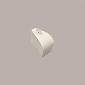 20 Pz Bauletto Dolcetto Seta Bianco Ideale per Contenere Confetti 75x45x50mm [e0782229]