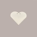 20 Pz Cuore in Scatola Seta Bianco Ideale per contenere Confetti 65x15x85mm [d5997c32]