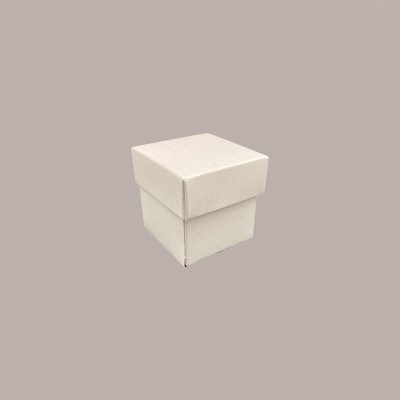 10 Pz Scatola in Carta Seta Bianco con Coperchio Ideale per Piccoli Articoli Regalo 50x50x50mm [afc54037]